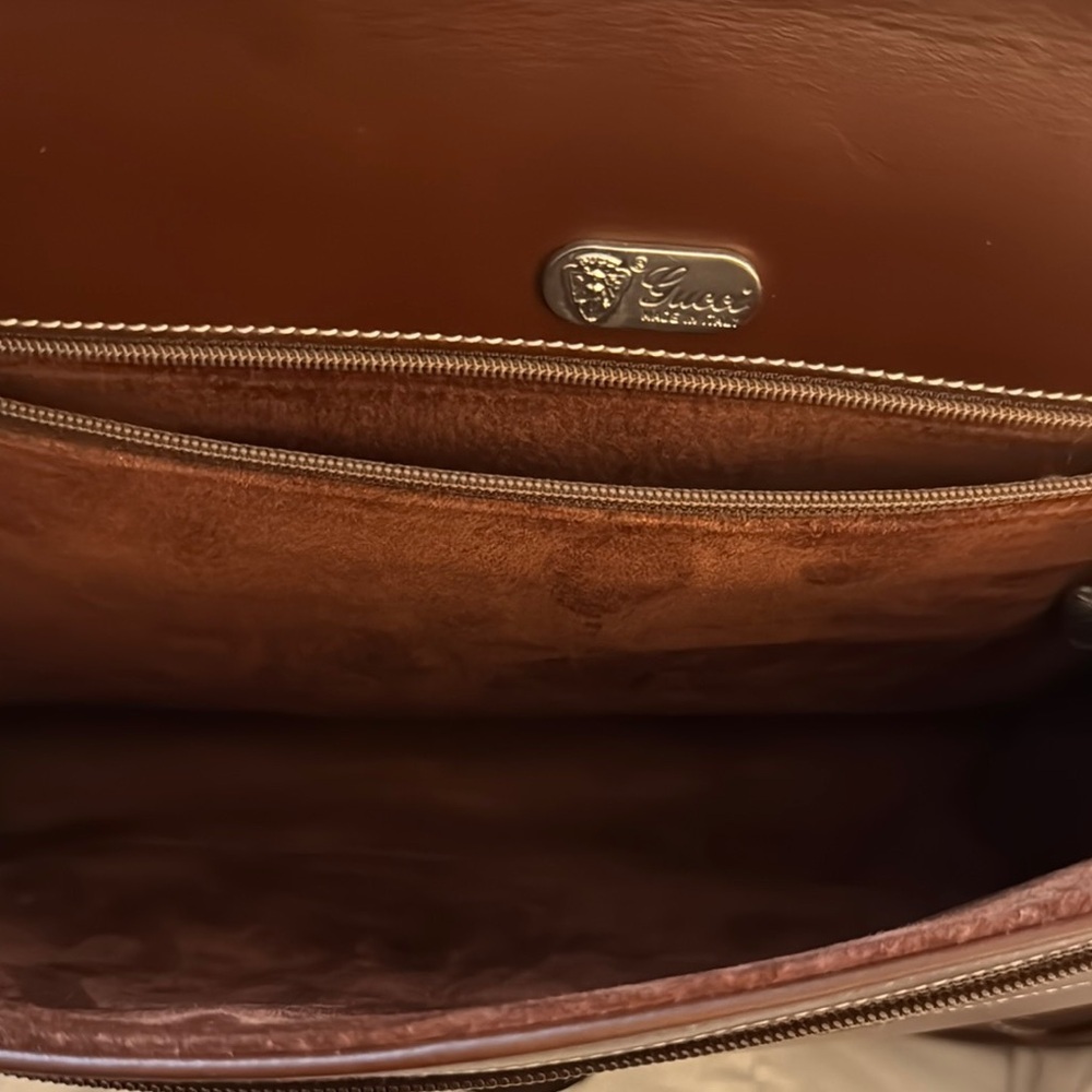 Gucci Brown and Multicolor Plaid Women's Saddle Bag - Picture 5 of 9